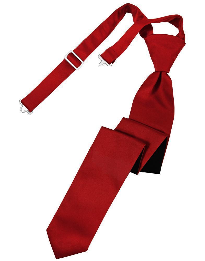 Scarlet Luxury Satin Skinny Necktie – CardiInternational.com