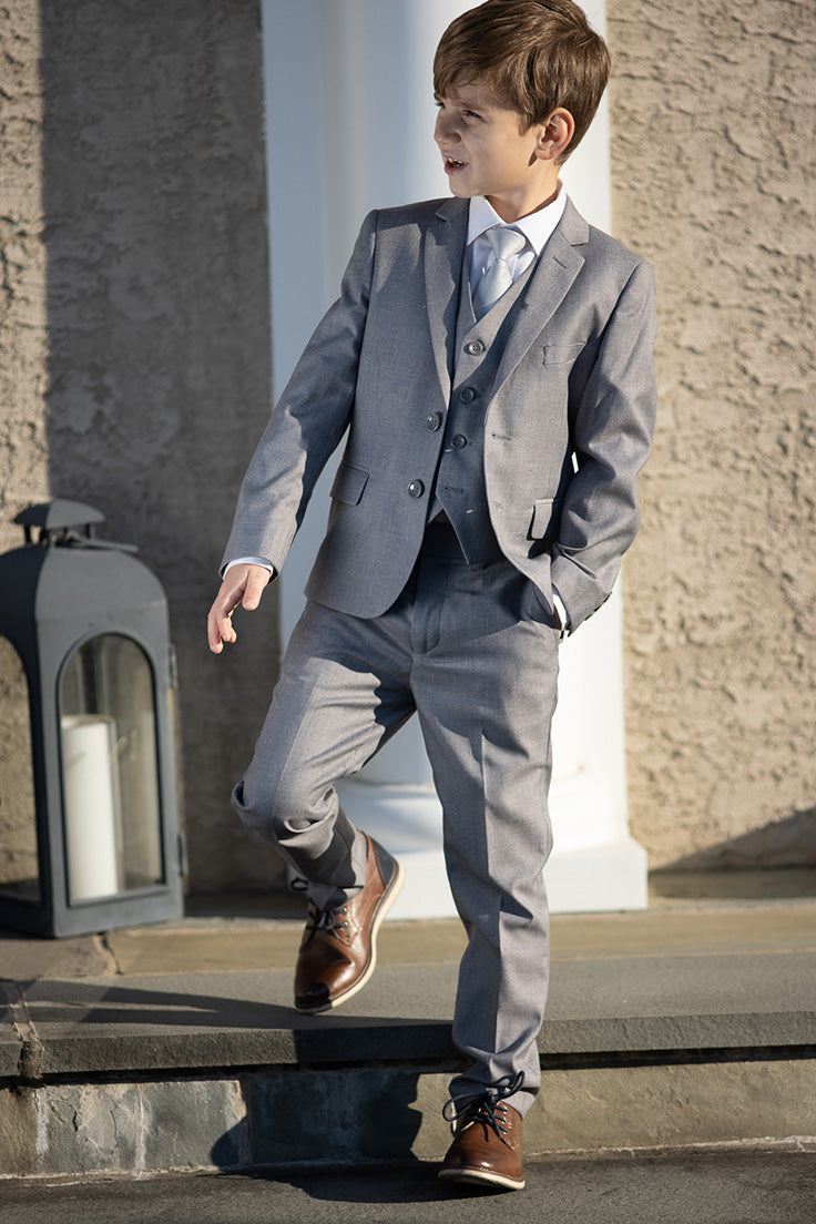 Boys gray suit hotsell