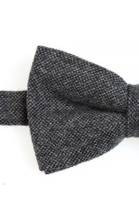 BLACKTIE Charcoal Tweed Bow Tie